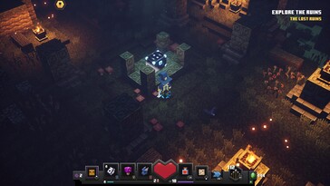 Bild: En skärmdump från spelet Minecraft Dungeons.