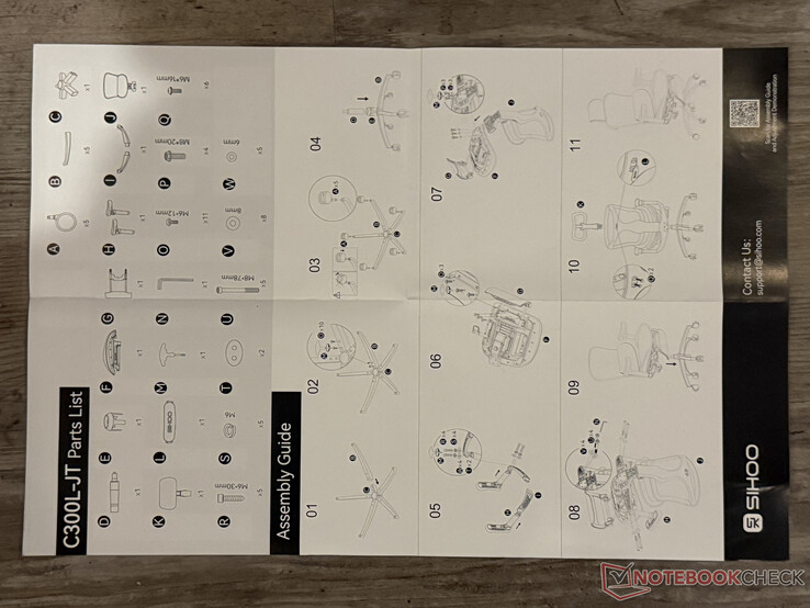 Monteringsanvisningar för Sihoo Doro C300