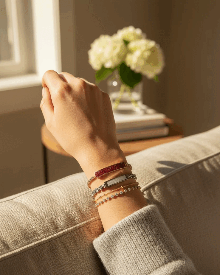 Inllie Luna Light-armbandet är bara 5,6 mm tunt