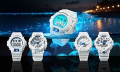 Casio introducerar Hidden Glow v2-serien av G-Shock-klockor med blå fosforescerande urtavlor som lyser som havsplankton. (Bildkälla: Casio)