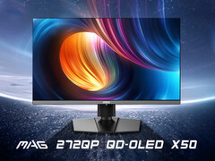 MAG 272QP X50 är MSI:s andra QD-OLED-spelmonitor med en uppdateringsfrekvens på 500 Hz. (Bildkälla: MSI via ITHome)