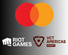 Logotyper för Mastercard, Riot Games och VCT Americas visas (Bildkälla: Mastercard, Riot Games, Valorant Champions Tour Americas YouTube med redigeringar)