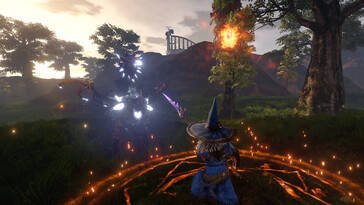 En bild som visar en strid i Outward Definitive Edition