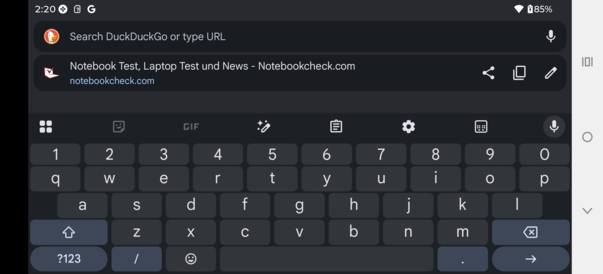 Liggande tangentbord