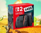Nintendo Switch 2 prislapp visar 499 dollar