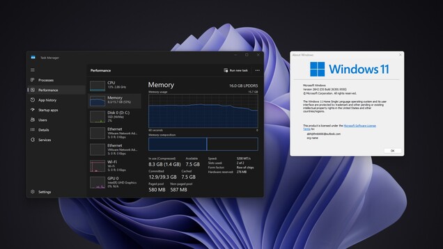 Windows 11 kan använda mindre RAM efter uppdateringen 26H2.