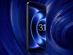 Ett par enheter i EU har börjat ta emot uppdateringen. På bilden: Xiaomi 17 med HyperOS-logotyp och bakgrund.