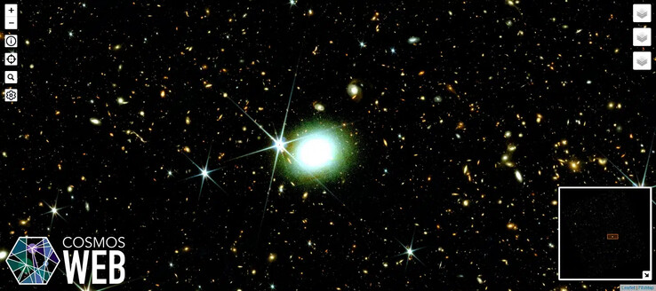 Ett exempel på vad du kan se på den här kartan. (Bildkälla: COSMOS-Web)