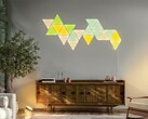 Philips Hue Wall Light Module ansluts till kompatibla Nanoleaf-paneler enligt bilden.