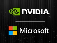 Nvidias och Microsofts logotyper visas (Bildkälla: Nvidias blogg med redigeringar)