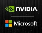 Nvidias och Microsofts logotyper visas (Bildkälla: Nvidias blogg med redigeringar)