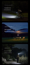 Xiaomi Mijia Outdoor Multi-Function Light erbjuder tre lägen. (Bildkälla: Xiaomi, maskinöversatt)
