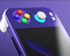 Anbernic RG476H i sitt Gamecube-inspirerade färgalternativ. (Bildkälla: Anbernic)