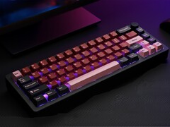Svart med en antydan till rosa: Färgschema för PC med allt-i-ett-tangentbord. (Bildkälla: Rakeydo via Kickstarter)