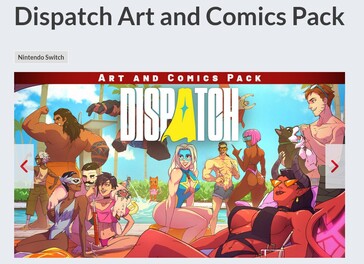 Unchanged Dispatch Art and Comics Pack på andra Nintendo eShop-regioner (Bildkälla: skärmdump, Nintendo)