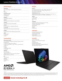 Lenovo ThinkPad L16 Gen 3 AMD-specifikationer.