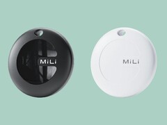 MiTag Duo finns i två färgalternativ och levereras med en nyckelring. (Bildkälla: MiLi) 