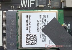 Installerade WiFi 6E-modulen: MediaTek MT7922