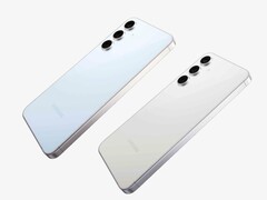 Inofficiell rendering av Galaxy S25 FE i två av de fyra färgerna vid lanseringen. (Bildkälla: Nieuwe Mobiel)