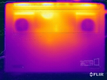 Yttemperaturer under belastningsprovning (nederst)