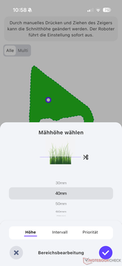 Ställa in klipphöjden