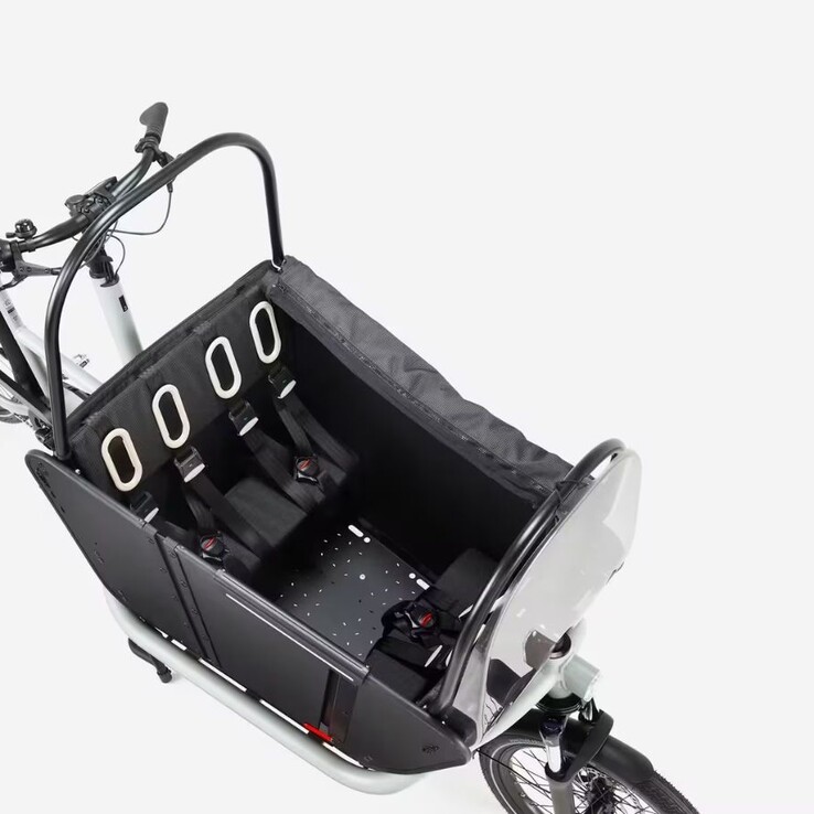 Decathlon Btwin F900E elektrisk familjelastcykel i polarvit (Bildkälla: Decathlon)