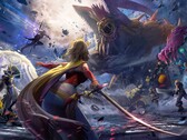  Dissidia Duellum Final Fantasy key art med flera Final Fantasy-karaktärer.