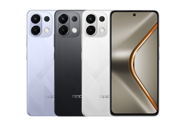 Oppo K12s finns tillgänglig i tre färger. (Bildkälla: Oppo)