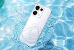 Oppo Reno16 Pro har en påfallande dekorerad baksida.