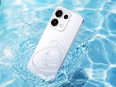 Oppo Reno16 Pro har en påfallande dekorerad baksida.