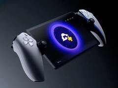 På bilden - streaminghanddatorn PlayStation Portal, mot en mörk bakgrund. (Bildkälla: Sony)