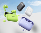 Realme Buds T200 kommer att finnas tillgänglig i Kina för cirka $18. På bilden: färgalternativ för de trådlösa öronsnäckorna. (Bildkälla: Realme)