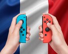 Switch Joy-Con-kontroller visas med fransk flagga
