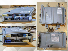 Teslas dator AI4 jämfört med HW3 (nederst).