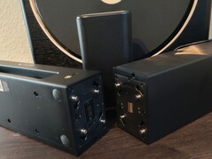 Soundbaren består av tre individuella sektioner som inte kan användas separat