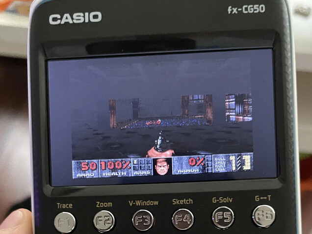 DOOM körs nativt på en vetenskaplig Casio-räknare (Bildkälla: Asleep_Chicken5735 på Reddit)