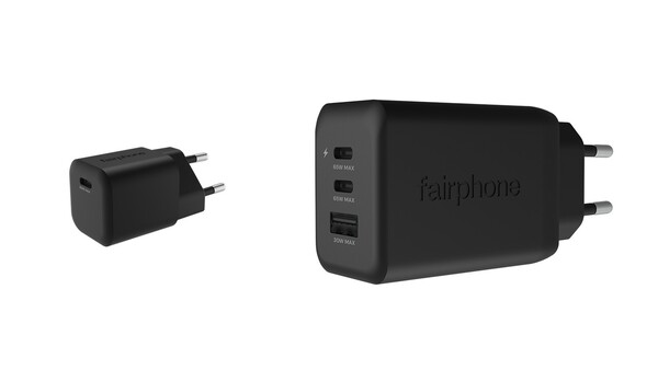 Fairphones USB-C-laddare finns tillgängliga i varianter med en port och tre portar. (Bildkälla: Fairphone)