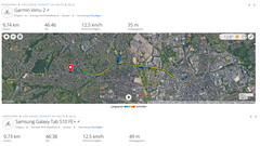 Navigation: Galaxy Tab S10 FE+ vs. Garmin Venu 2