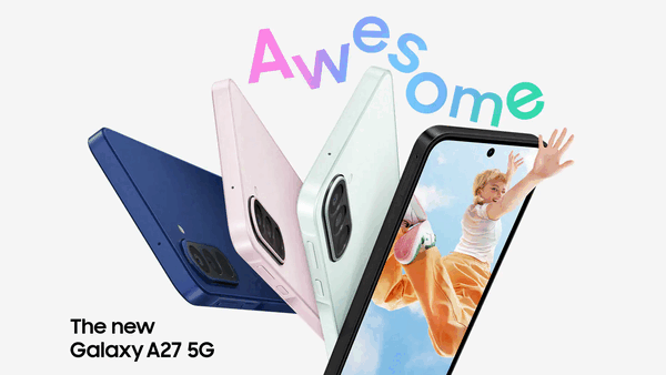 Galaxy A27 5G finns i fyra färger.