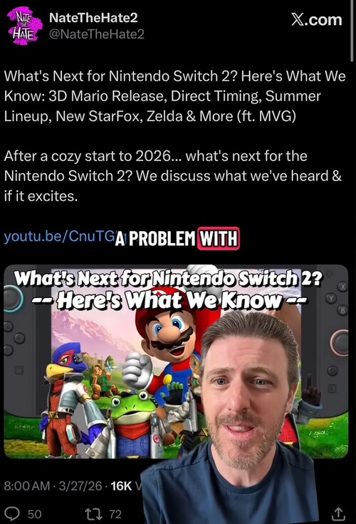 Kit Ellis svarar på NateTheHate Switch 2-läckor