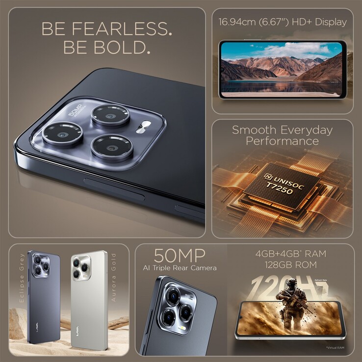 Viktiga funktioner för Lava Bold N2 Pro-smarttelefonen