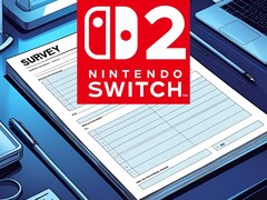 Switch 2-logotypen visas ovanför en mockup av Nintendo-undersökningen (Bildkälla: Nintendo of America med ändringar)