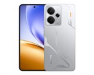 Realme 14 5G, här i färgställningen Mecha Silver, kan sänkas ner i vatten upp till 2,5 meters djup i 30 minuter (Bildkälla: Realme)