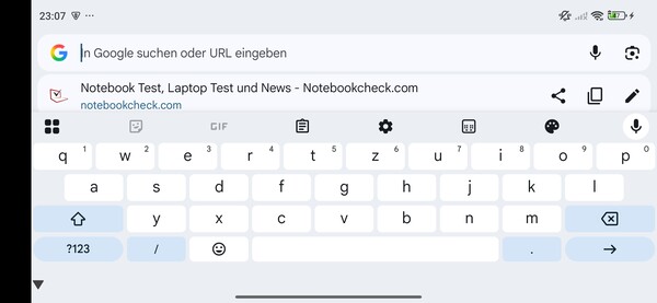 Liggande tangentbord