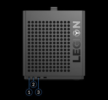 Framsidan: 3.5 mm mikrofon, ljud in, 2x USB 3.0