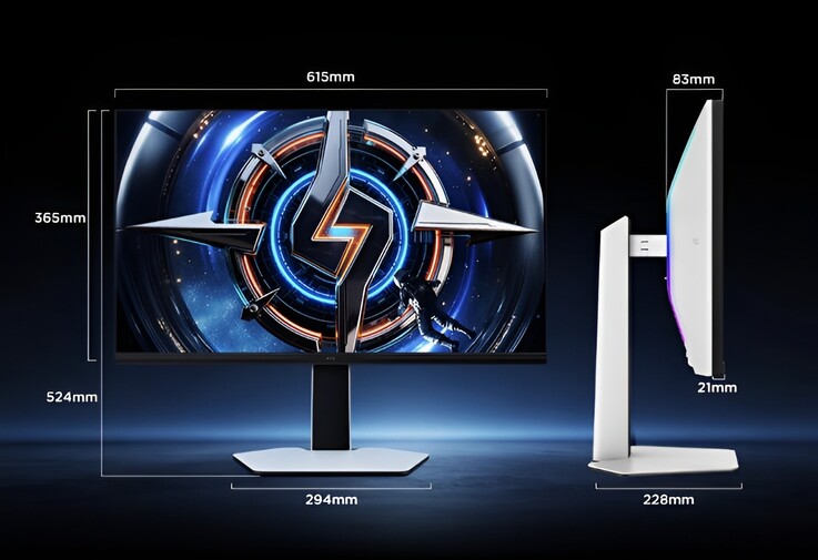 TCL 27C2A Pro gamingmonitor har stöd för lutning, svängning och höjdjustering.