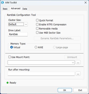 AIM Tookit: Avancerade alternativ