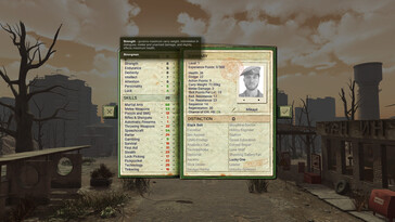En bild som visar en karaktär i Atom RPG: ett postapokalyptiskt indiespel.