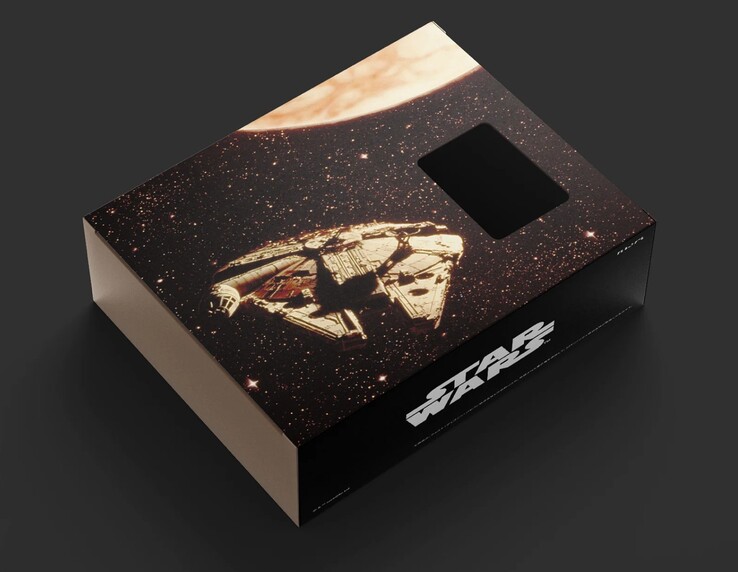 Nwm ONE kommer med Millennium Falcon på framsidan av förpackningen och Dödsstjärnan på baksidan. (Bildkälla: NTT Sonority)
