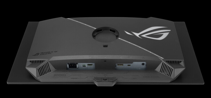 ROG Strix OLED XG27ACDMS har ett ganska begränsat urval av portar. (Bildkälla: Asus)